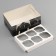 Box for 6 cupcakes with a transparent lid, "Male forar", 23 × 16 × 10 cm, confectionery packaging