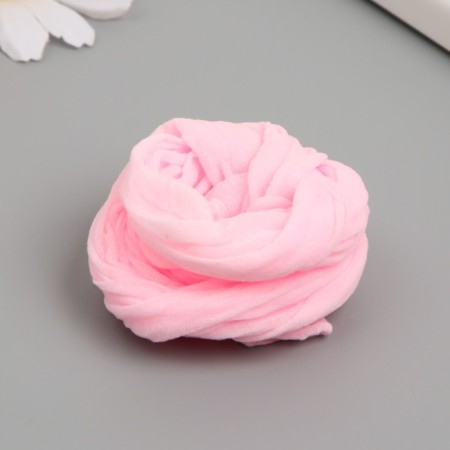 Kapron for flowers single-color "pale pink" 50 cm-1