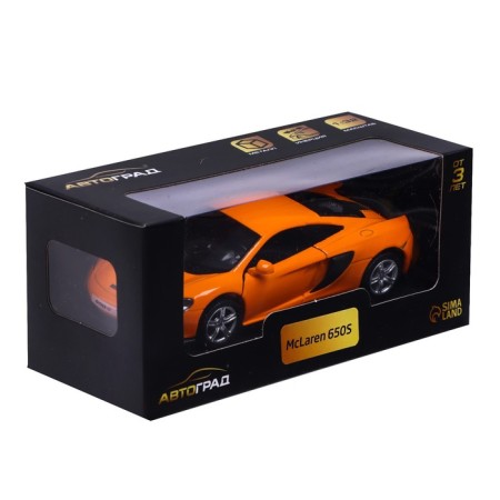 Metal machine McLaren 650S, 1:32, Doors, inertia, Orange color open-4