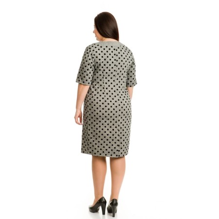 Women's dress, size 60, gray color-3