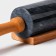 Magistro marble rolling pin, with a stand, 45 × 5 cm, black color