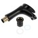 Zein Z3661 sink mixer, single-leaf, pour height 12 cm, ABS plastic, black