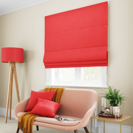 Roman curtain "Billy", size 80x150 cm, red color