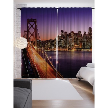 Photostes "Night current", Saten, size 145x265 cm, 2 pcs