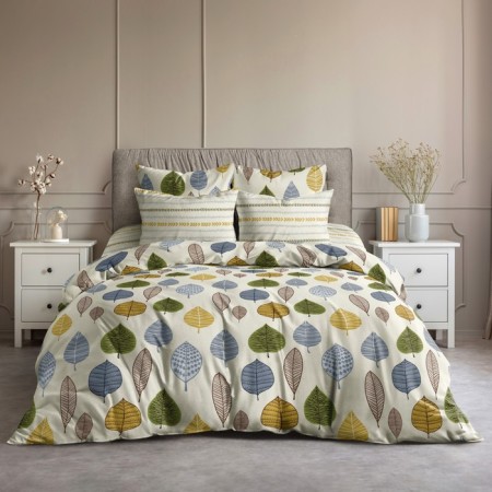 Bed linen 2pas Night is delicate leaf fall 175x215 cm, 180x215 cm, 70x70 cm 2pcs, calico, 120g, hl 100%