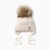 Children's cap with insulation, rr 48-50, milk color