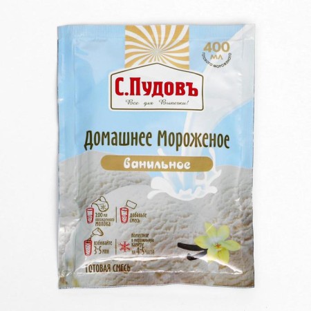 A mixture for cooking ice cream "S. Pudov ", Vanilla, 70 g-5