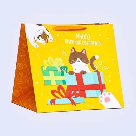 Package for Cake "Gifts" 40x40x40cm-1