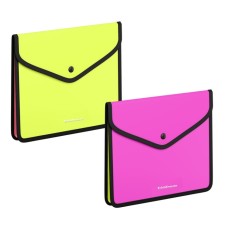 The convert folder on the A5+, 600 μm button, Erichkrause Matt Neon, lined, with textile insert, opaque, with extension, mix