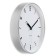 Wall clock, interior d = 30 cm, silent, silver rim
