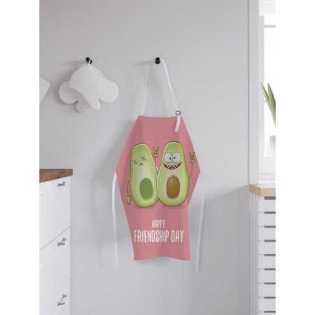 Apron kitchen with a photo print “Half Avocado”, adjustable, size OS-1