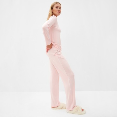 Kit (jumper, trousers) female minku, pink color, size 42-5