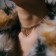 Choker "Waterfall" mini, white color in gold, 30 cm