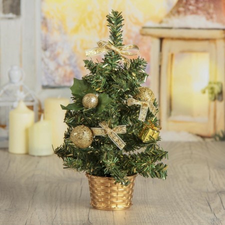 Christmas tree decor "bow" 25x15 cm, gold-1