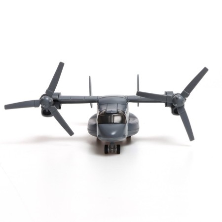Metal helicopter "air forces", inertial, light and sound effects, color gray color-3