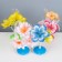 Nightlight "Bright flowers" LED from batteries 3AA H = 22 cm Mix Risalux