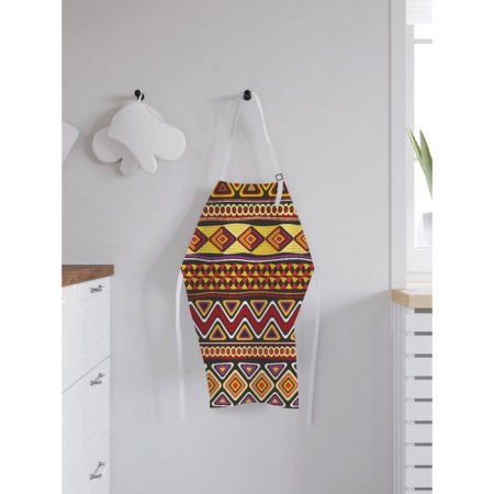 Apron kitchen with a photo print "African inspiration", adjustable, size OS-1