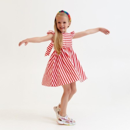 Dress children's kaftan "strip" r. 110-116-9