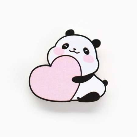 Icon on the postcard "Panda", 3.3 x 3.1 cm-3