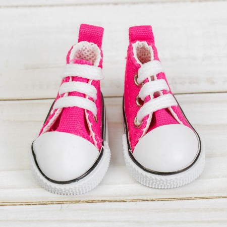 Doll sneakers, sole length 5 cm, pink color-2