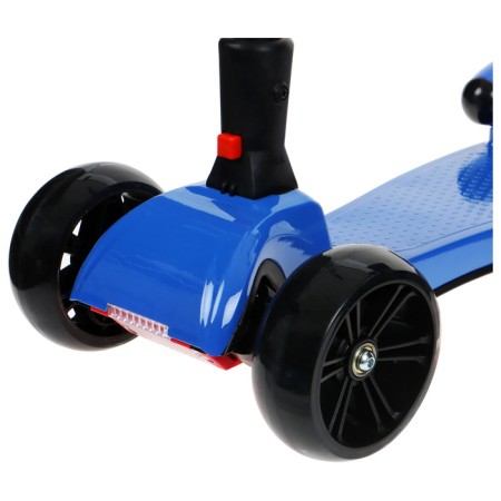 Folding scooter, light wheels PU 130/50 mm, ABEC 7, black color-2
