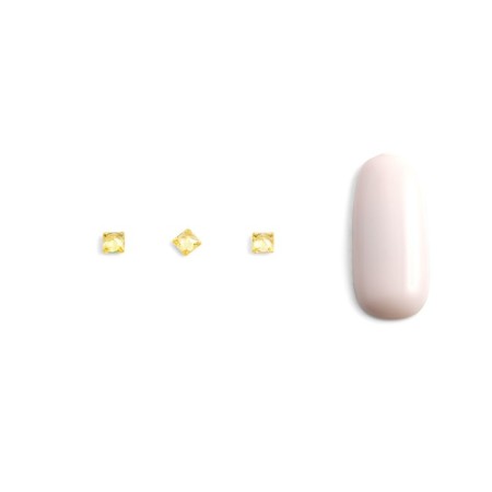 Crystals for volumetric inlay Pole "Princess", No. 1, dark yellow, 10 pcs