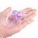 Erective vibro-ring, d = 3.5 cm, gel silicone, purple