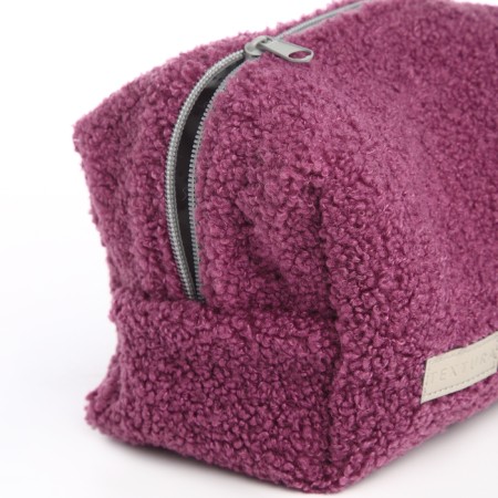 Women's road cosmetic bag with a Textura lining, purple color-4