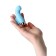 Vibronstat on the finger of Jos Danko for the point G, silicone, blue, 9.5 cm