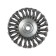 Metal brush for ushm tundra, twisted wire, "plate", M14, 125 mm