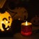 LED figure "Candle with pumpkin" 7.5 × 10 × 7.5 cm, plastic, batteries AG13x3, glow warm white