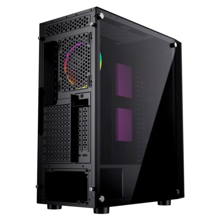 The GMNG GG-CC120 case is black without ATX 5x120mm 5x140mm 2xusb2.0 1xusb3.0 Audio Bott PSU-6