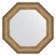 Mirror in the baguette frame, vignette antique bronze 109 mm, 75x75 cm