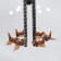 Wind Music Metal "Cranes" 4 tubes 7 birds 59 cm