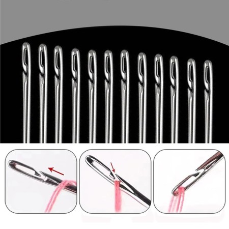 Sewing needles, d = 0.76 mm, 3.6 - 4.2 cm, autonomous, 12 pcs-2