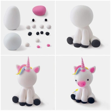 Set for modeling from light plasticine "Unicorn"-3