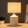 ASNI Table lamp E14 40W white-gray 19x19x32 cm Risalux 9780913