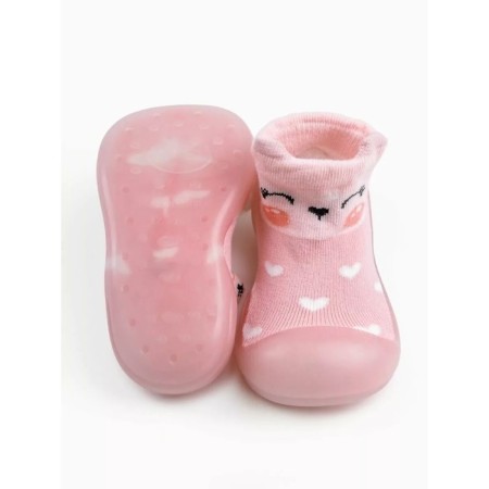 Boots-knees children's FIRST STEP Animals with a breathing sole, size 24, pink color-5