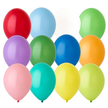 Latex ball 14 ", pastel, set 50 pcs., Mix color