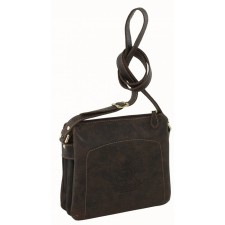 Cross-Bodi Bag on a zipper, brown color