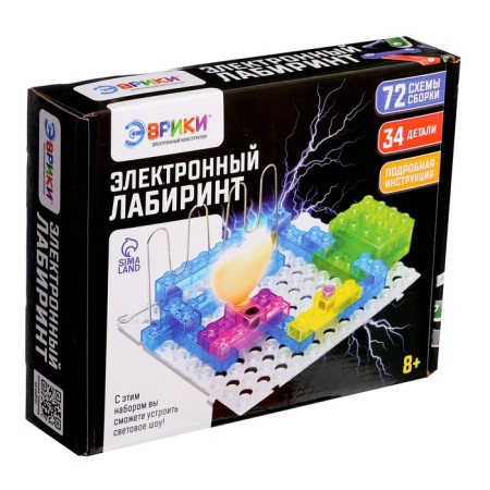 Block-electronic designer "Electronic Labyrinth", 72 schemes, 34 parts-16