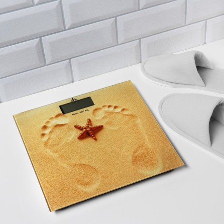 Floor Libra Luazon LVE-005 "Sand", electronic, up to 180 kg, 2xaa (not in the kit)