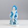 Decorative candle "Snow Maiden with a long oblique" mix, 13 cm
