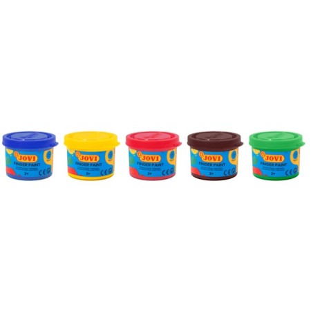 Finger paints 5 colors, 175 g, Jovi, for kids-3
