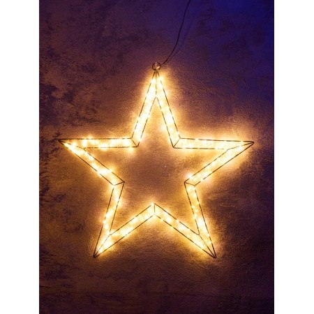Figure Supported Frosty "Asterisk", 57x57x2, 200 LED, 220V, glow warm white