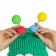 Carnival hat "Eye-player" with horns of pr 56-58, green color