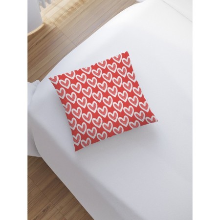 Pillowess decorative "White Heart", on a zipper, size 45x45 cm-1