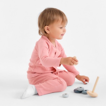 Kit for children (jacket and pants) minku, dust pink, height 104 cm-2