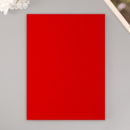 A set of hard felt "Astra" (3 pcs) red, 3 mm, 20x30 cm