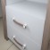 The cabinet is low, 600 × 360 × 520 mm, the color Nelson / white